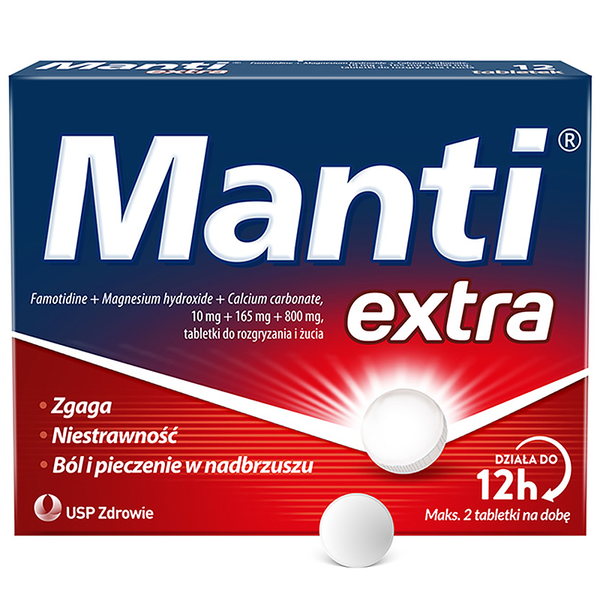 Manti Extra Mg Mg Mg Tabletek Do Rozgryzania I Ucia