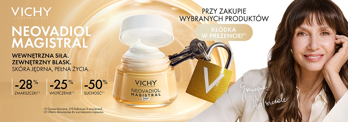 baner loreal vichy - przy zakupie ywbranych produktów kłódka w prezencie