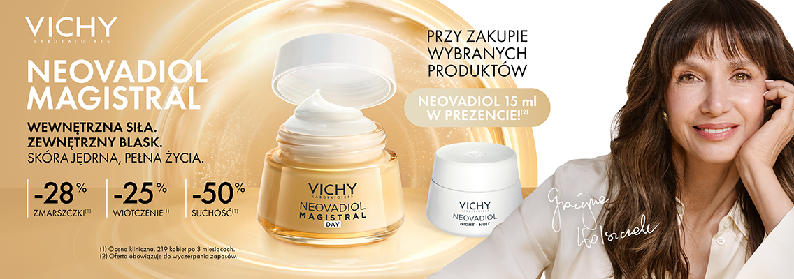 baner loreal vichy - przy zakupie wybranych produktów neovadiol 15 ml w prezencie