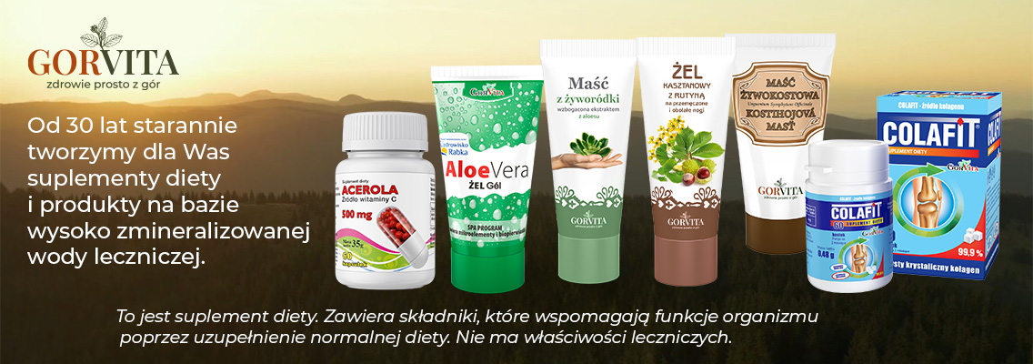baner gorvita - zdrowie prosto z gór