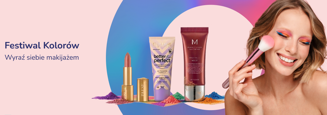 baner festiwal kolorów - wyraź siebie makijażem
