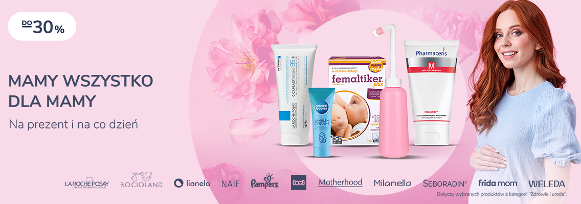 baner mamy wszystko dla mamy - kobieta w ciąży