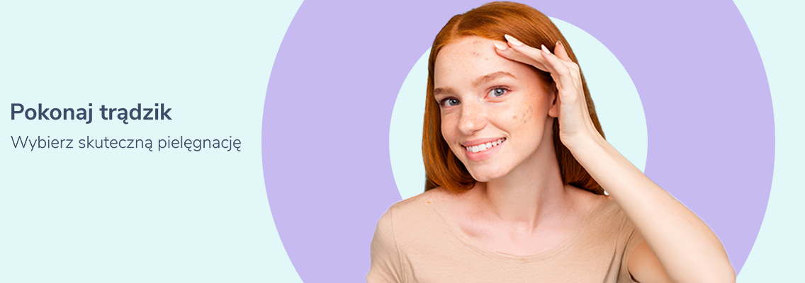 baner pokonaj trądzik - wybierz skuteczną pielęgnację