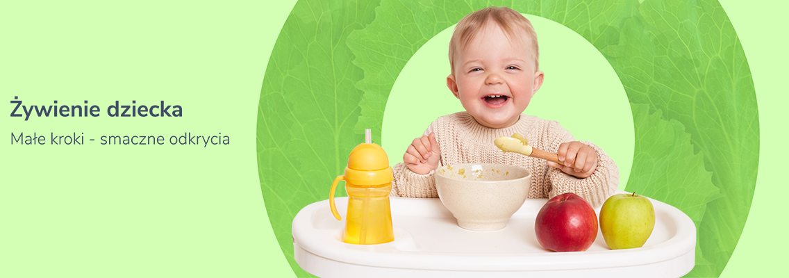 baner żywienie dziecka - małe kroki - smaczne odkrycia