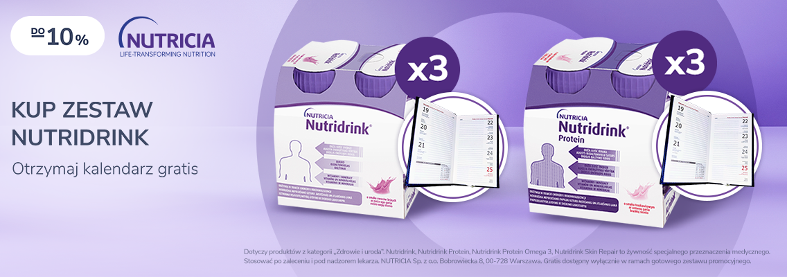 baner nutricia nutridrink - zestawy nutridrink z kalendarzem gratis