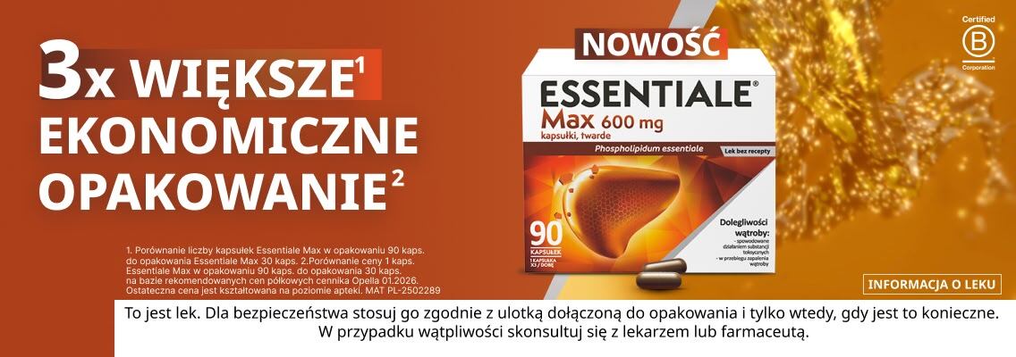 baner opella essentiale - 3x większe, ekonomiczne opakowanie