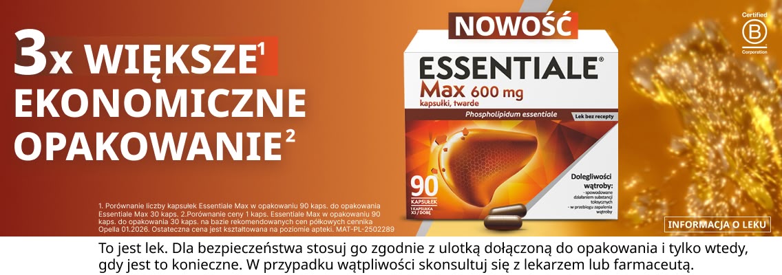 baner opella essentiale - 3x większe, ekonomiczne opakowanie