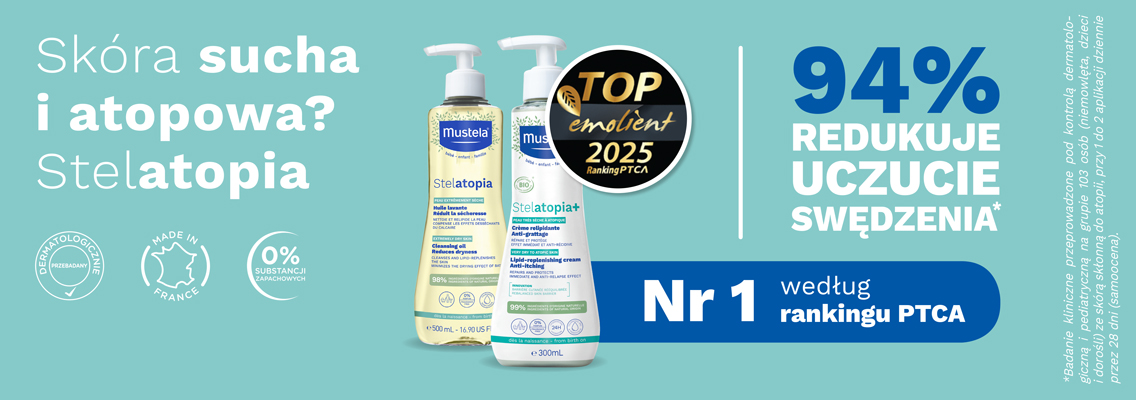 baner mustela - skóra sucha i atopowa stelatopia