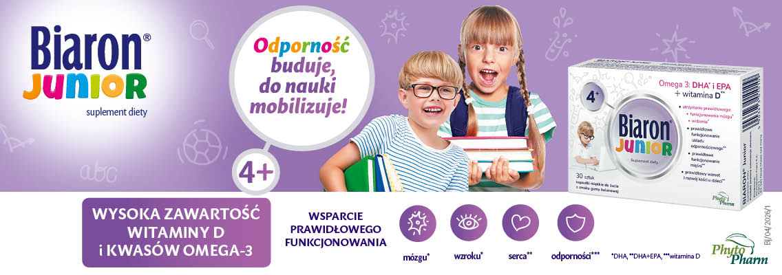 baner phytopharm biaron - odporność buduje, do nauki mobilizuje