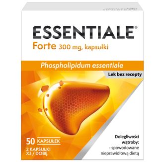 Essentiale Forte 300 mg, 50kapsułek USZKODZONE OPAKOWANIE - zdjęcie produktu