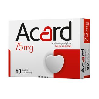 Acard 75 mg, 60 tabletek dojelitowych - zdjęcie produktu