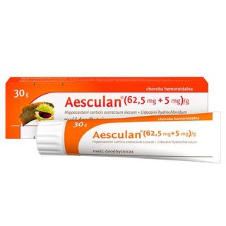 Aesculan (62,5 mg/ 5mg)/ g, maść doodbytnicza, 30 g - miniaturka  zdjęcia produktu