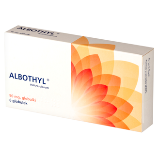 Albothyl 90 mg, 6 globulek dopochwowych KRÓTKA DATA - zdjęcie produktu