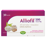 Alliofil 200 mg + 53,5 mg, 30 tabletek dojelitowych - miniaturka zdjęcia produktu