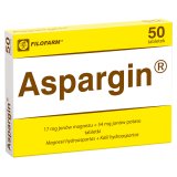 Aspargin 17 mg + 54 mg, 50 tabletek - miniaturka zdjęcia produktu