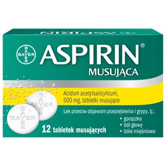 Aspirin Musująca 500 mg, 12 tabletek musujących - zdjęcie produktu