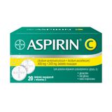 Aspirin C 400 mg + 240 mg, 20 tabletek musujących - miniaturka zdjęcia produktu