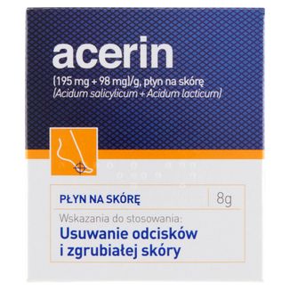 Acerin (195 mg + 98 mg)/ g, płyn na skórę, 8 g KRÓTKA DATA - zdjęcie produktu