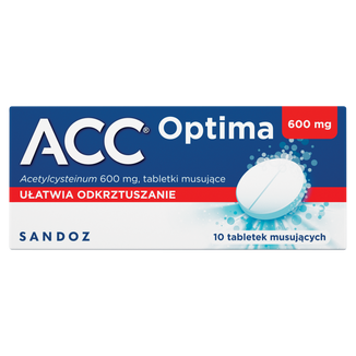 ACC Optima 600 mg, 10 tabletek musujących - zdjęcie produktu