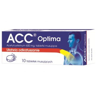 ACC Optima 600 mg, 10 tabletek musujących - zdjęcie produktu