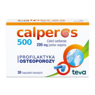 Calperos 500 200 mg, 30 kapsułek twardych USZKODZONE OPAKOWANIE - zdjęcie produktu