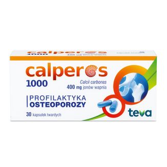 Calperos 1000 400 mg, 30 kapsułek twardych - zdjęcie produktu