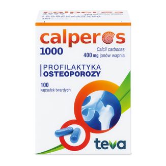 Calperos 1000 400 mg, 100 kapsułek twardych USZKODZONE OPAKOWANIE - zdjęcie produktu