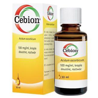 Cebion 100 mg/ ml, krople doustne dla dzieci od 28 dnia życia, 30 ml KRÓTKA DATA - zdjęcie produktu