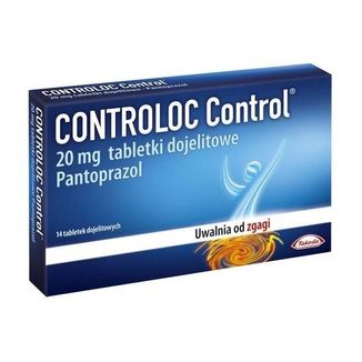 Controloc Control 20 mg, 14 tabletek dojelitowych USZKODZONE OPAKOWANIE - zdjęcie produktu