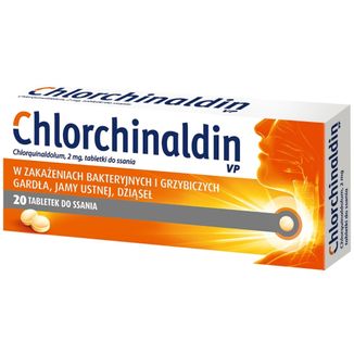 Chlorchinaldin VP 2 mg, 20 tabletek do ssania KRÓTKA DATA - zdjęcie produktu