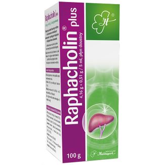 Raphacholin plus 4,16 g + 0,51 g/5 ml, płyn doustny, 100 g - zdjęcie produktu