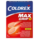 Coldrex MaxGrip C 500 mg + 25 mg + 5 mg + 20 mg + 30 mg, 12 tabletek - miniaturka zdjęcia produktu