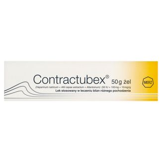 Contractubex (50 IU + 100 mg + 10 mg)/g, żel na blizny, 50 g - zdjęcie produktu