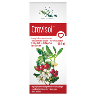Cravisol (2,313 g + 1,601 g + 0,694 g )/5 ml, płyn doustny, 100 ml - zdjęcie produktu