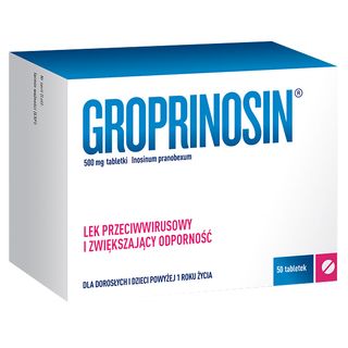 Groprinosin 500 mg, 50 tabletek - zdjęcie produktu