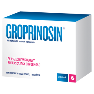 Groprinosin 500 mg, 50 tabletek - zdjęcie produktu