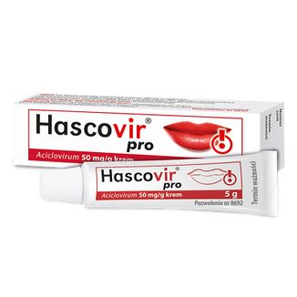 Hascovir Pro 50 mg/ g, krem, 5 g USZKODZONE OPAKOWANIE - zdjęcie produktu