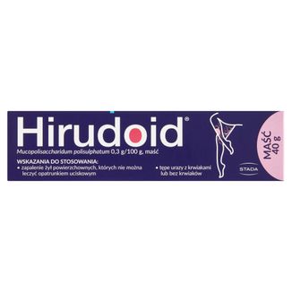 Hirudoid 0,3 g/ 100 g, maść, 40 g - zdjęcie produktu
