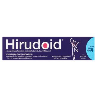 Hirudoid 0,3 g/ 100 g, żel, 40 g - zdjęcie produktu