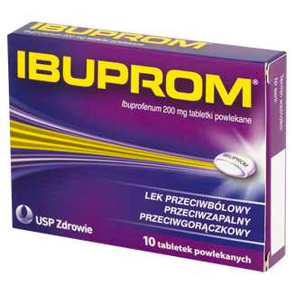 Ibuprom 200 mg, 10 tabletek powlekanych - zdjęcie produktu