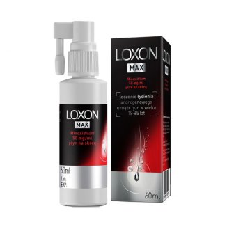 Loxon Max 50 mg/ ml, płyn na skórę, 60 ml - zdjęcie produktu
