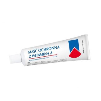 Maść ochronna z witaminą A 800 j.m./ g, 25 g - 2 Maść ochronna z witaminą A 800 j.m./ g, 25 g - 2 - zdjęcie produktu