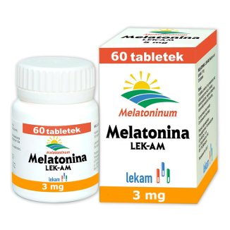 Melatonina LEK-AM 3 mg, 60 tabletek - zdjęcie produktu