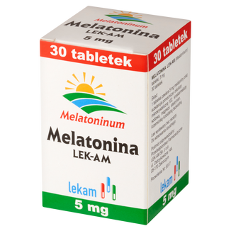 Melatonina LEK-AM 5 mg, 30 tabletek - zdjęcie produktu