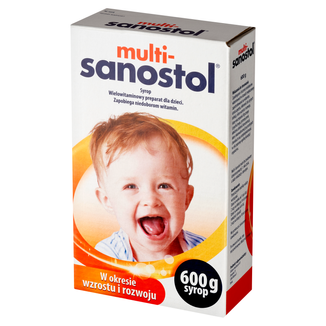 Multi-Sanostol, syrop dla dzieci powyżej 1 roku, 600 g USZKODZONE OPAKOWANIE - zdjęcie produktu
