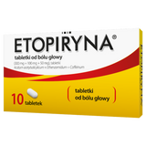 Etopiryna 300 mg + 100 mg + 50 mg, 10 tabletek - miniaturka zdjęcia produktu