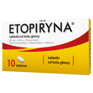 Etopiryna 300 mg + 100 mg + 50 mg, 10 tabletek - zdjęcie produktu