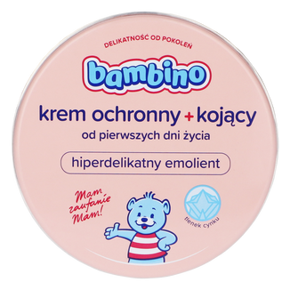Bambino, krem ochronny + kojący od 1 dnia życia, 75 ml USZKODZONE OPAKOWANIE Bambino, krem ochronny + kojący od 1 dnia życia, 75 ml USZKODZONE OPAKOWANIE - zdjęcie produktu