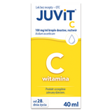 Juvit C 100 mg/ ml, krople doustne dla dzieci od 28 dnia życia, 40 ml - miniaturka zdjęcia produktu