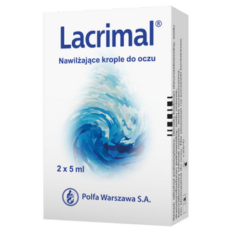 Lacrimal, nawilżające krople do oczu, 2 x 5 ml - zdjęcie produktu